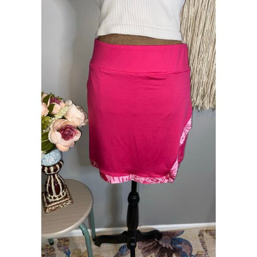 Stella Parker Sport Pink Golf Skort M Athletic Tennis Skirt Stretch Zip Pockets